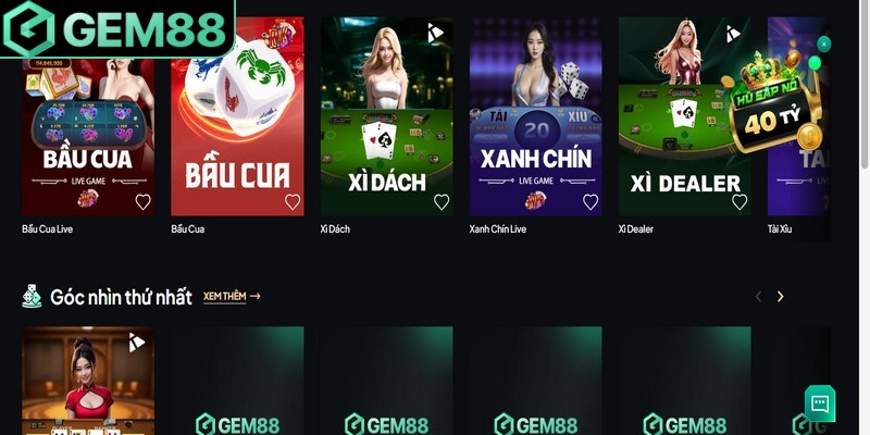 Các tựa game bài phổ biến tại Gem88