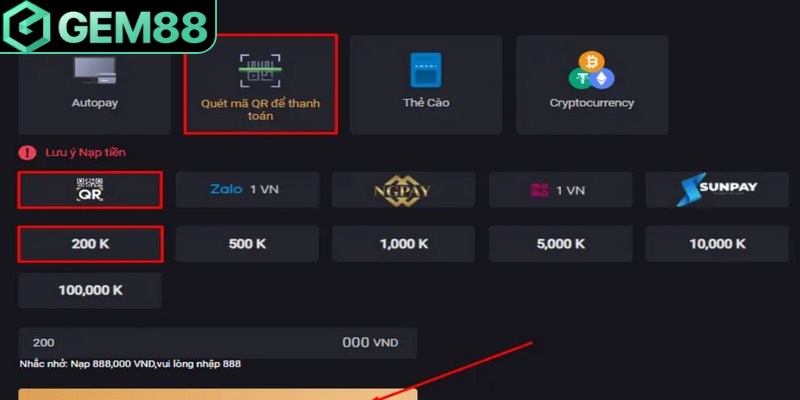 Nạp tiền Gem88 mang lại nhiều lợi ích thiết thực cho người chơi